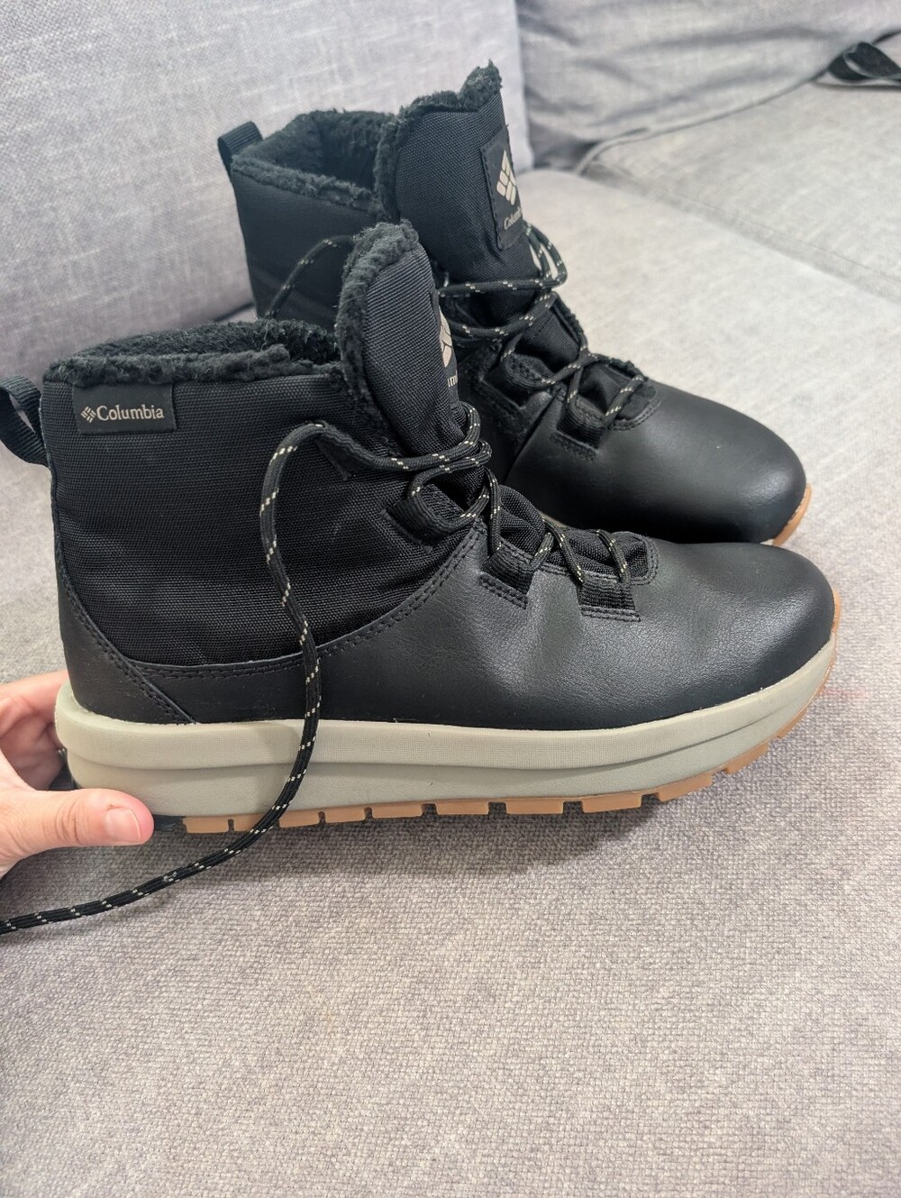 Columbia Moritza Shorty Winter Boots Black Women's Size 9